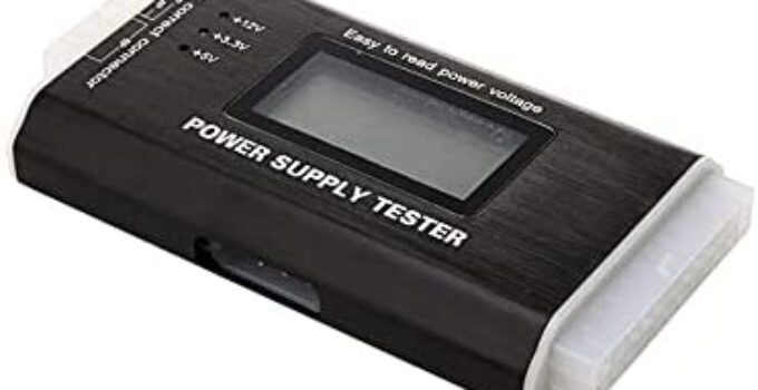 Comidox 1Pcs 20/24 Pin LCD Computer PC Power Supply Tester for ATX BTX ITX TFX SATA with Buzzer Automatic Alarm