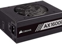 Corsair AXi Series, AX1600i, 1600 Watt, 80+ Titanium Certified, Fully Modular – Digital Power Supply (CP-9020087-NA)