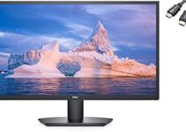 Dell 24 inch Monitor 2021 Newest FHD 16:9 with Comfortview (TUV-Certified), 75Hz Refresh Rate, 16.7 Million Colors, Anti-Glare with 3H Hardness, Black (1 Pack)