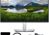 Dell P2722H 27″ 16:9 IPS Computer Monitor Screen with Display Port Cable and USB 3.0 Upstream Cable – New Model