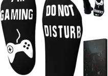 Do Not Disturb I’m Gaming Socks, Gaming Sock Novelty Gifts for Teen Boys Mens Gamer Kids Sons Husbands Dad Father