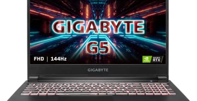 GIGABYTE G5 KC – 15.6″ FHD IPS Anti-Glare 144Hz – Intel Core i5-10500H – NVIDIA GeForce RTX 3060 Laptop GPU 8 GB GDDR6 – 16 GB Memory – 512 GB PCIe SSD-Windows 10 Home – Gaming Laptop(G5 KC-5US1130SH)