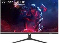Gaming Monitor 27 Inch 240Hz(Supports 144Hz) Monitor, AMD FreeSync Premium, 1ms GTG, 400cd/m², 1200:1, 3-Side Borderless, IPS FHD 1920×1080 Monitor with HDMI/DP Interface, 99% sRGB PC Screen, Prechen