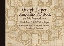 Graph Paper Composition Notebook for Role Playing Games: Blank Quad Rule RPG Grid Paper