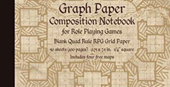 Graph Paper Composition Notebook for Role Playing Games: Blank Quad Rule RPG Grid Paper