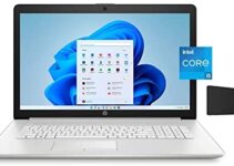 HP 17.3″ Full HD IPS Premium Laptop PC (2022), Intel Quad Core i5-1135G7 Processor (Beats i7-1065G7), 16GB RAM, 512GB PCIe NVMe SSD, Bluetooth, Backlit Keyboard, Windows 11 Home, Silver