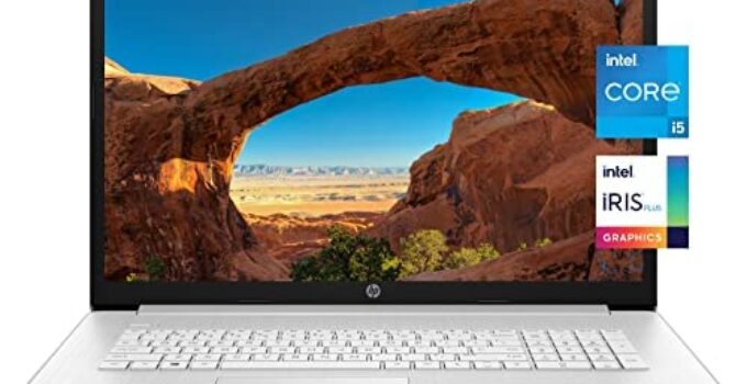HP Pavilion 17 Laptop, 17.3″ FHD IPS 100% sRGB Display, 11th Gen Intel Core i5-1135G7, Intel Iris Xe Graphics, 16 GB RAM, 512 GB SSD, WiFi, Webcam, Long Battery Life, Windows 10 (Latest Model)