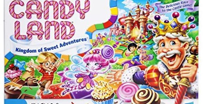 Hasbro Gaming Candy Land Kingdom Of Sweet Adventures Board Game For Kids Ages 3 & Up (Amazon Exclusive), Red
