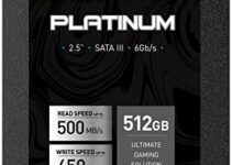 INLAND Platinum 512GB SSD SATA III 6Gb/s 2.5″ 7mm TLC 3D NAND Internal Solid State Drive (512GB)