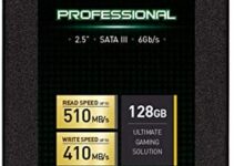 Inland Professional 128GB SSD 3D TLC NAND SATA III 6Gb/s 2.5″ 7mm Internal Solid State Drive (128GB)