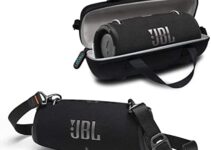 JBL Xtreme 3 Portable Bluetooth Speaker – Powerful Sound & Deep Bass – IP67 Waterproof – Pair with Multiple Speakers – Wireless Bluetooth Speaker Bundle with Megen Protective Hardshell Case (Black)