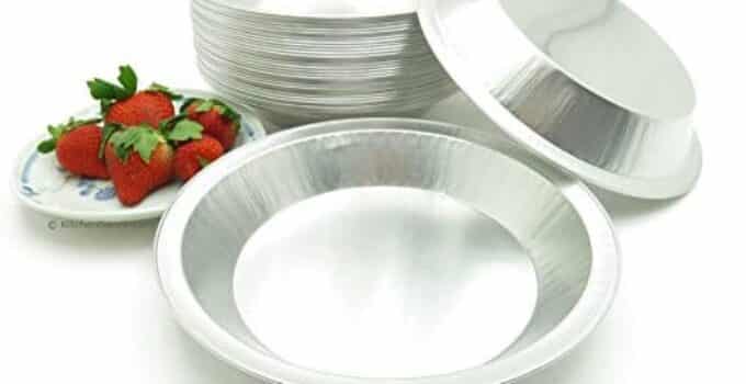 KitchenDance 9″ Disposable Heavy Aluminum Foil Pie Pans (25)