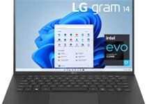 LG Gram 14Z90P Laptop 14″ IPS Ultra-Lightweight, (1920 x 1200), Intel Evo 11th gen CORE i7 , 32GB RAM, 1TB SSD, Windows 11 Home, 72 Wh Battery, Alexa Built-in, 2X USB-C, HDMI, USB-A – Black