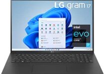 LG Gram 17Z95P Laptop 17″ Ultra-Lightweight, IPS, (2560 x 1600), Intel Evo 11th gen CORE i7 , 16GB RAM, 1TB SSD, Windows 11 Home, 80Wh Battery, Alexa Built-in, 2X USB-C, HDMI, USB-A – Black