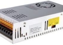 MENZO 12v 30a Dc Universal Regulated Switching Power Supply 360w for CCTV, Radio, Computer Project
