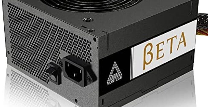 MONTECH BETA 550W 80+ Bronze Certified Power Supply, Japanese Capacitors, 120mm Silent Fan, Continuous PSU