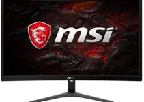 MSI Full HD FreeSync Gaming Monitor 24″ Curved Non-Glare 1ms LED Wide Screen 1920 X 1080 75Hz Refresh Rate (Optix G241VC)