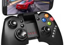 Megadream Wireless Android Gaming Controller Joystick with Phone Clamp for Samsung Galaxy S9 S8 S7 S6 Note 9 8, HTC One, LG, Nokia Smartphone Tablet – Work Windows 8 7 XP & Android TV Box/Android TV