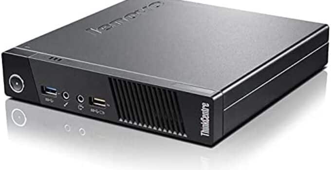 Mini Lenovo ThinkCentre M73 Tiny Desktop PC Computer (Intel Celeron G1820T 2.40 GHz/4GB RAM/128GB SSD/WiFi & Bluetooth/HDMI Adapter/Windows 10 pro 64 bit) (Renewed)