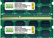 NEMIX RAM 16GB Kit (2X8GB) DDR3 1067MHz/1066MHz PC3-8500 CL7 SODIMM Memory Upgrade Compatible for Apple Mac Book (Mid 2010 13-inch), Mac Book Pro (Mid 2010 13-inch), iMac (Late 2009 27-inch)