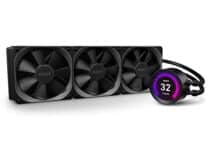 NZXT Kraken Z73 360mm – RL-KRZ73-01 – AIO RGB CPU Liquid Cooler – Customizable LCD Display – Improved Pump – Powered by CAM V4 – RGB Connector – Aer P 120mm Radiator Fans (3 Included)