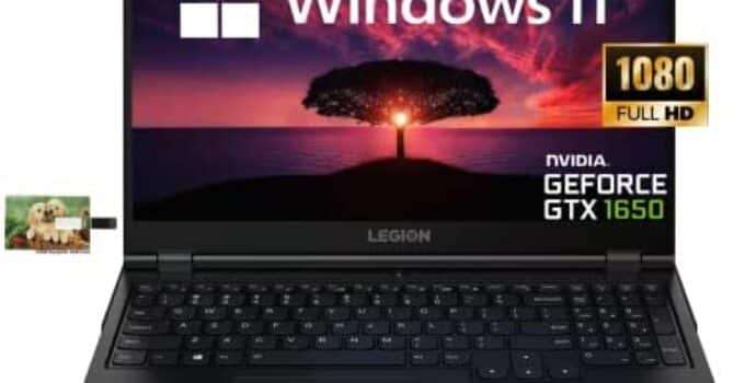 New Lenovo Legion 5 Gaming Laptop, 17.3″ FHD IPS Display, AMD Ryzen 5 5600H, Windows 11 Home, 16GB RAM 512GB SSD+1TB HDD, 32GB Durlyfish USB Card