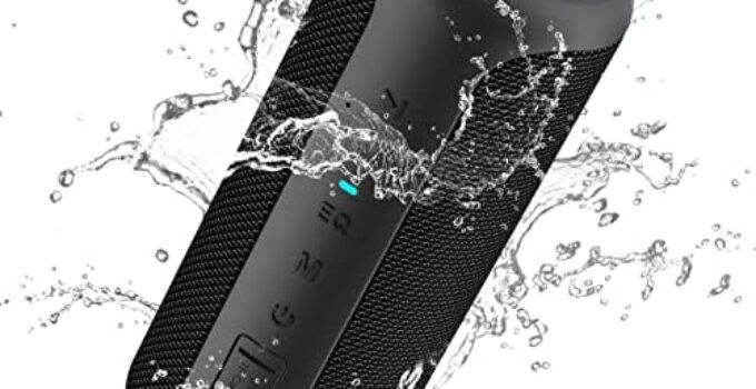 Ortizan Portable Bluetooth Speaker, 40W Loud Stereo Sound, IPX7 Waterproof Bluetooth Speakers with Bluetooth 5.0, Dual Pairing, 6600 mAh, 15H Playtime, Power Bank Function for Party