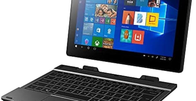 Packard Bell CloudBook 10.1 inch Windows 2 in 1 Computer Tablet Laptop W/ Detachable Keyboard, Touchscreen & Touchpad, Windows 10, Front & Back Camera, 4GB Ram & 64GB SSD, HD Display