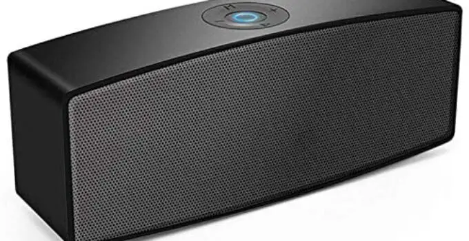 Portable Bluetooth Speakers,Dual-Driver Wireless Speaker with Surround Stereo Sound and More Bass,for iPhone and Samsung Android … (Black)