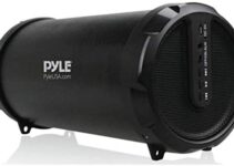 Pyle Portable Speaker, Boombox, Bluetooth Speakers, Rechargeable Battery, Surround Sound, Digital Sound Amplifier, 3.5mm Aux Input, 2.1 Channel Hi-Fi Active Stereo Speaker System in Black – PBMSPG11