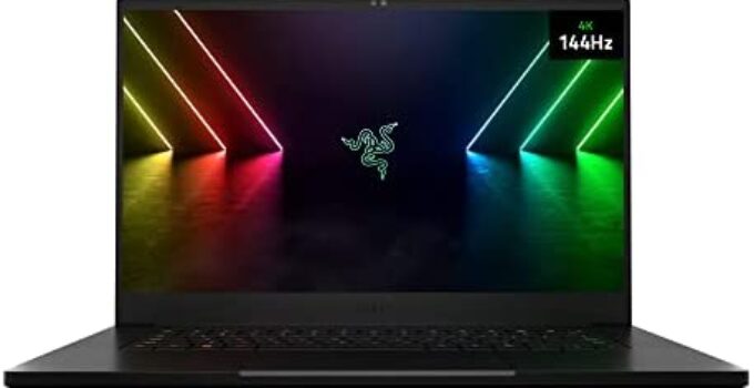 Razer Blade 15 Gaming Laptop: NVIDIA GeForce RTX 3080 Ti – 12th Gen Intel 14-Core i9 CPU – 15.6” 4K UHD 144Hz – 32GB DDR5 RAM, 1TB PCIe SSD – Windows 11 – CNC Aluminum – Chroma RGB – Thunderbolt 4