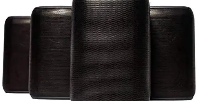 Rocksteady Portable Bluetooth Speakers (4 Speakers) | Bluetooth Speakers Outdoors | Black Bluetooth Speakers | 100 Feet Bluetooth Range | 16 Hour Long Battery Life | Immersive Sound