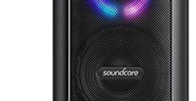 Soundcore Trance Bluetooth Speaker, Outdoor Bluetooth Speaker with 18 Hour Playtime, BassUp Technology, Huge 101dB Sound, LED Lights, Soundcore App, IPX7 Waterproof, Wireless Speaker for Party