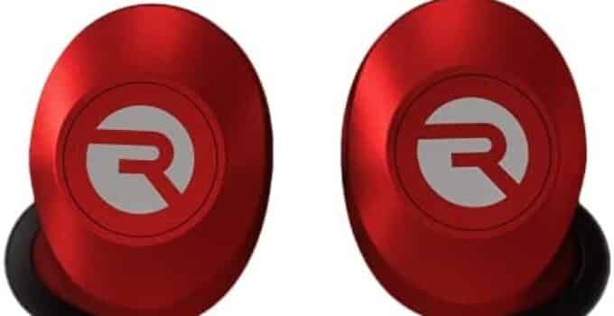 The Everyday Raycon Bluetooth Wireless Earbuds with Microphone- Stereo Sound in-Ear Bluetooth Headset True Wireless Earbuds 32 Hours Playtime (Matte Red)