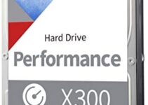 Toshiba X300 14TB Performance & Gaming 3.5-Inch Internal Hard Drive – CMR SATA 6 GB/s 7200 RPM 512 MB Cache – HDWR31EXZSTA