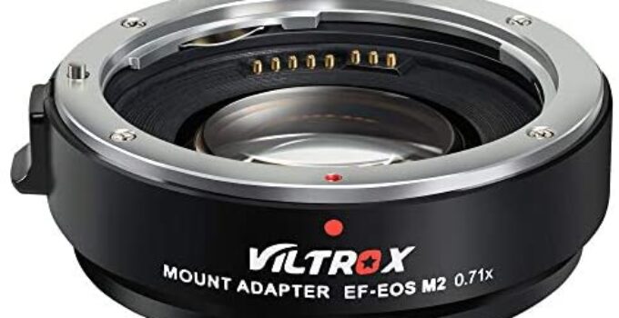 VILTROX EF-EOS M2 Speed Booster Canon 0.71x Autofocus Speedbooster Canon EF-M Lens Adapter Compatible with Canon EF to m50 m200 m6 m5 m50 ii m6 ii