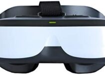 VISIONHMD Bigeyes H3 Portable 2.5K Equivalent Screen Video Glasses with HDMI Input, Build in Battery