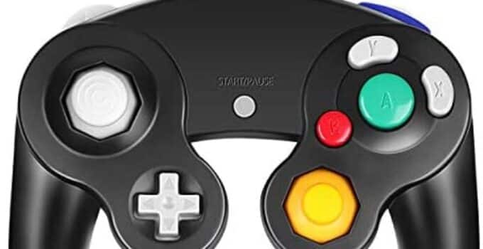 VOYEE PC Controller, Replacement for Gamecube Controller, Compatible with Wired USB Gamecube Controller/PC Windows 7 8 10 (Black)