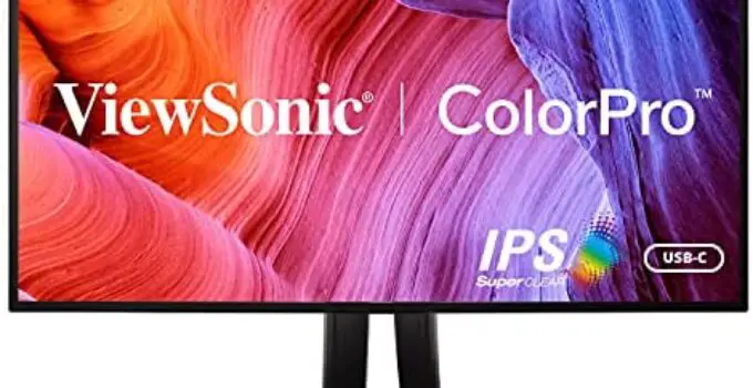 ViewSonic VP2468a 24-Inch Premium IPS 1080p Monitor with Advanced Ergonomics, ColorPro 100% sRGB Rec 709, 14-bit 3D LUT, Eye Care, 65W USB C, RJ45, HDMI, DP Daisy Chain for Home and Office
