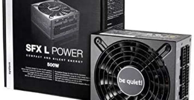 be quiet! BN639 SFX L Power 600W 80 Plus Gold Power Supply for Mini ITX Pcs and Compact Gaming Systems