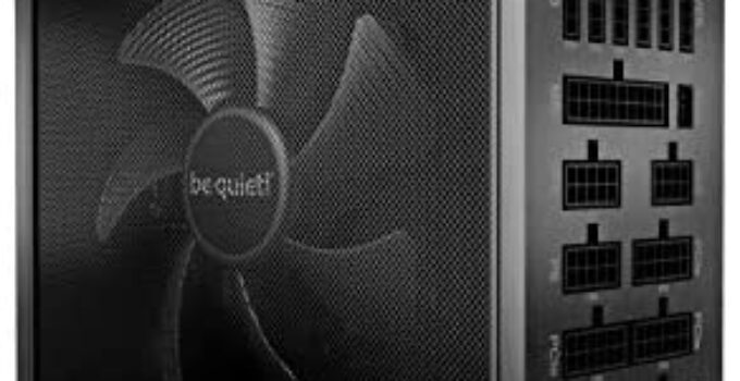 be quiet! Dark Power Pro 12 1200W, BN646, 80 Plus Titanium Efficiency, Power Supply, ATX, Fully Digital, Modular, virtually inaudible Silent Wings Fan