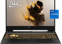 2021 ASUS TUF Gaming Laptop, 15.6” 144Hz FHD IPS Display, 11th Gen Intel Core i7-11800H (up to 4.60Ghz), GeForce RTX 3050, 16GB DDR4 RAM, 1TB PCIe NVMe SSD, Backlit KB, Windows 10