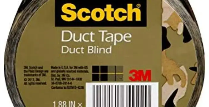3M Scotch Duct Tape, Duct Blind, 1.88-Inch by 10-Yard – 910-CMO-C
