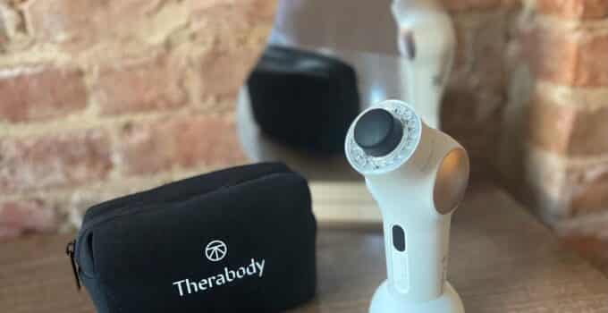 We tried Therabody’s new facial health gadget that massages, cleanses & more