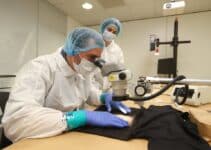 New forensics technology can detect blood specks on dark clothing within seconds