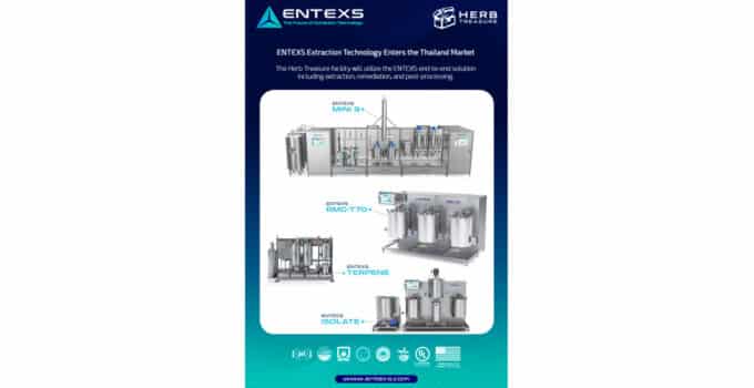 ENTEXS Extraction Technology Enters the Thailand Market at Herb Treasure Facility