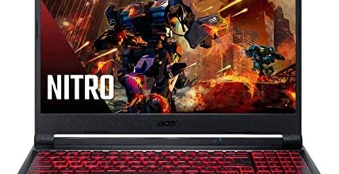 Acer Nitro 5 15.6 Full HD(1920×1080) IPS Gaming Laptop, Intel Hexa-core i5-10300H CPU, 8GB DDR4 512GB SSD NVIDIA GeForce GTX1650, Backlit Keyboard, USB 3.2 Type-C, Windows 10 Home + Accessories