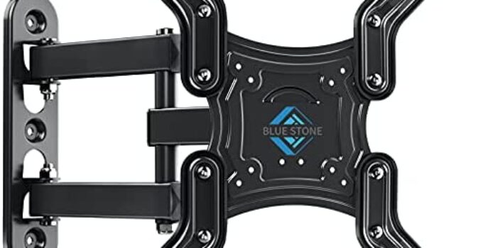 BLUE STONE Full Motion TV Wall Mount Bracket for Most 28-60 inch Led, LCD TVs, up to 80 lbs, Tilt TV Bracket with Swivel Articulating Arms, up to VESA 400x400mm