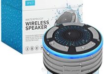 Bluetooth Shower Speaker by Johns Avenue – Newest Version 5.0 – Certified Waterproof – Wireless Pairs Easily to All Your Bluetooth Devices – Phones, Tablets, Computer, Radio