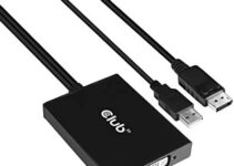 Club 3D CAC-1010-A DisplayPort to DVI Dual-Link DVI-D Active Adapter for Your Monitor/Display – USB A Powered – 2560×1600 Resolution NO HDCP Support, This is Adapter is for Apple Cinema Monitors.